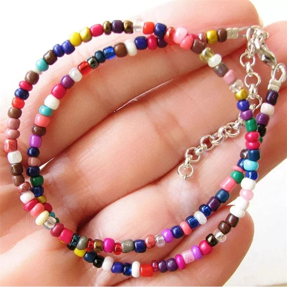 'Dottie' Colorful Beaded Choker Necklace - Picture 2 of 3